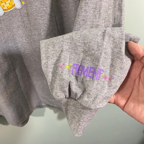 Vintage Disney World EPCOT Mascot Figment Long Sleeve Graphics Tee Size XL NWT - Picture 10 of 12